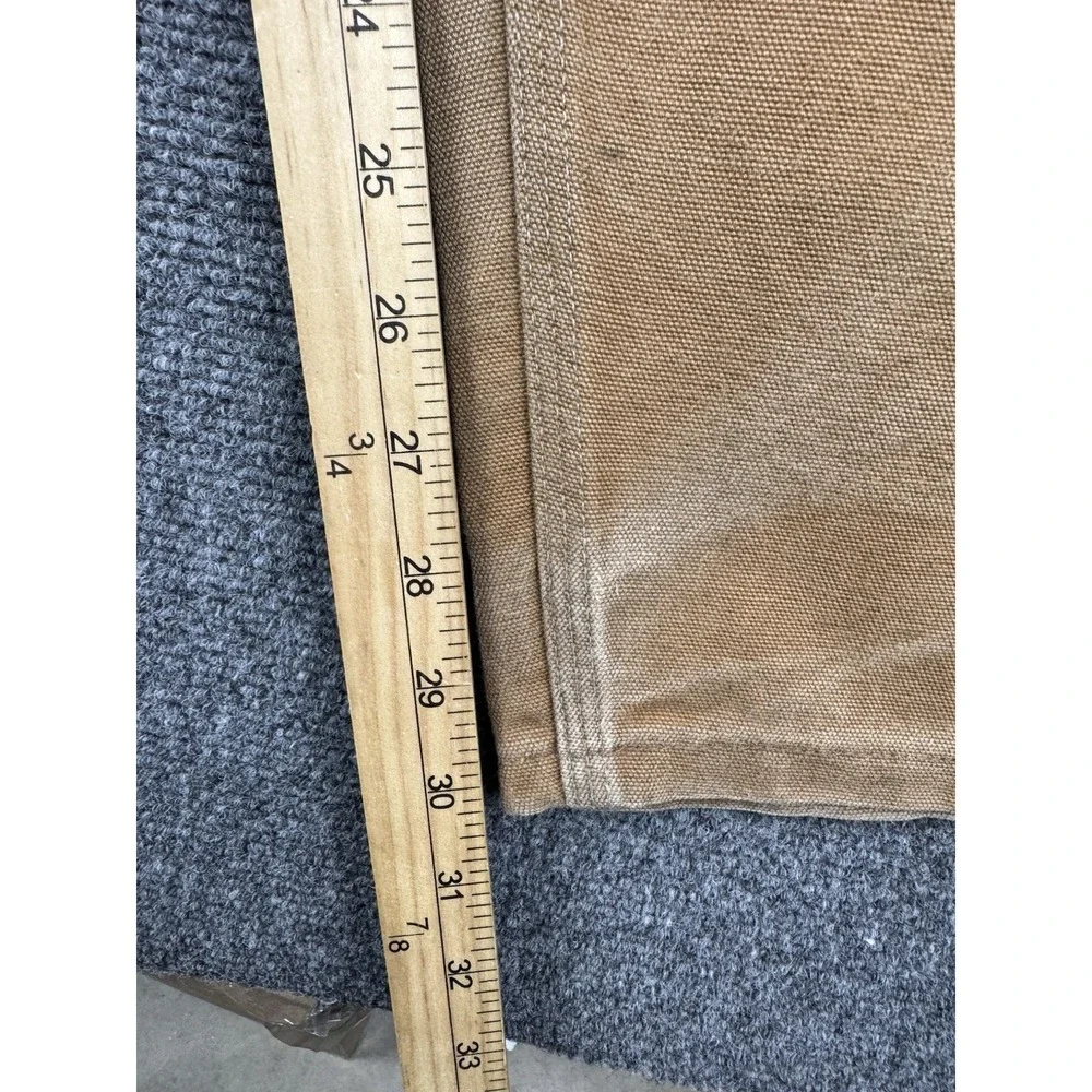 Vtg Carhartt 62W Duck Canvas Double Knee Men's 46x30‎ Union Made Distressed Fade
